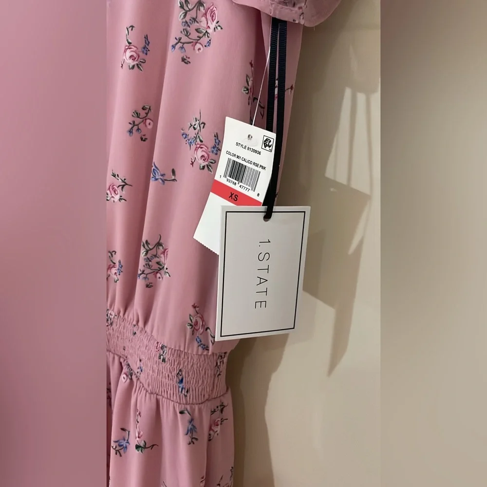 1. State Split Neck High Low Dress, size XS, NWT - Picture 5 of 5